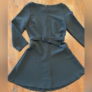Zara black long sleeve mini dress- small